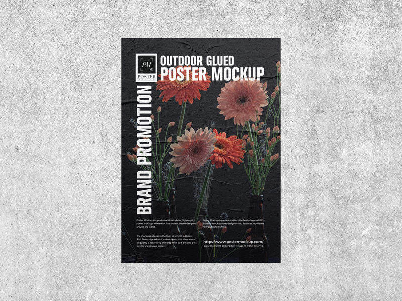 Free-Outdoor-Brand-Promotion-Glued-Poster-Mockup-1
