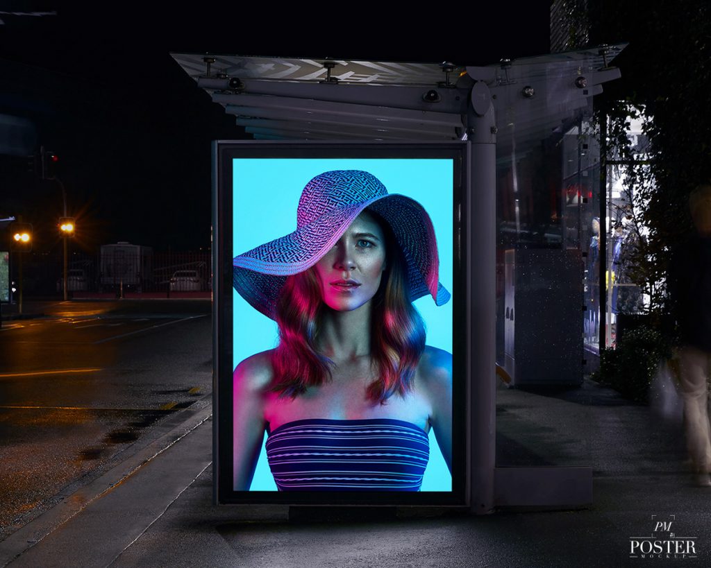 Download Bus Shelter PSD Poster Mockup For Outdoor Advertisement ...