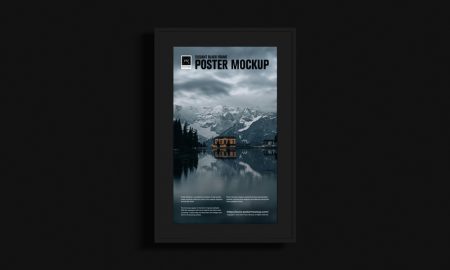 Free-Elegant-Black-Frame-Poster-Mockup