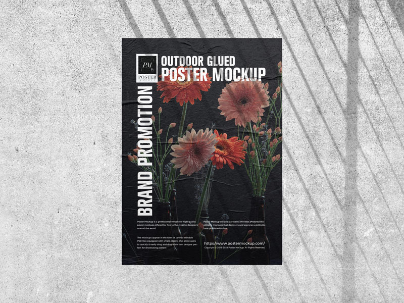 Free-Outdoor-Brand-Promotion-Glued-Poster-Mockup